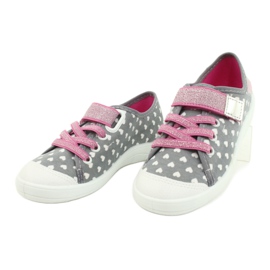 Calzado infantil befado 251X159 rosado gris 7