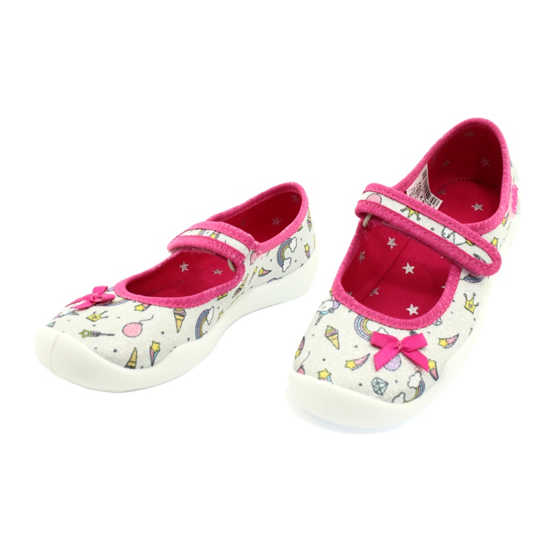 Calzado infantil befado 114X392 rosa plata multicolor 3