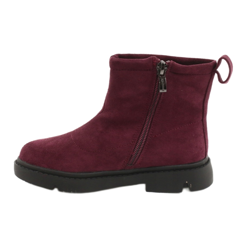 Apawwa Botas de Abrigo Infantil Burdeos Alvin negro rojo 3