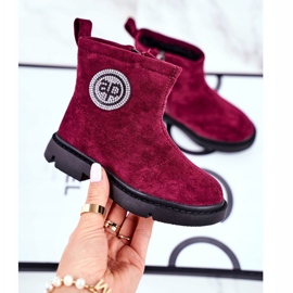 Apawwa Botas de Abrigo Infantil Burdeos Alvin rojo 3