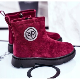 Apawwa Botas de Abrigo Infantil Burdeos Alvin rojo 4