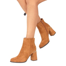 Camel 6053 Tacones camel marrón 1