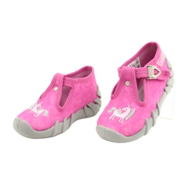 Calzado infantil befado 110P397 rosado plata gris 8