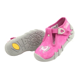 Calzado infantil befado 110P397 rosado plata gris 9