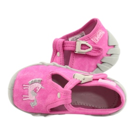 Calzado infantil befado 110P397 rosado plata gris 10