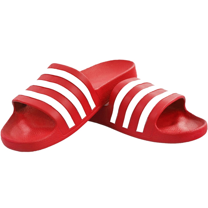 Zapatillas Adidas Adilette Aqua rojas F35540 blanco rojo 1