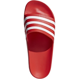 Zapatillas Adidas Adilette Aqua rojas F35540 blanco rojo 3