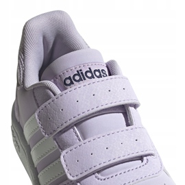Zapatillas adidas Hoops 2.0 Cmf violeta claro para niños EG3771 3