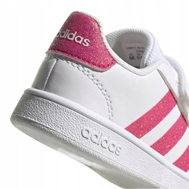 Zapatillas para niña adidas Grand Court blancas y rosas EG3815 blanco rosado 5