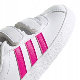 Zapatos para niños adidas Vl Court 2.0 Cmf blanco y rosa EG3890 rosado 2