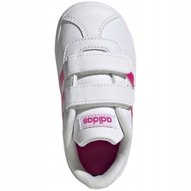Zapatos para niños adidas Vl Court 2.0 Cmf blanco y rosa EG3890 rosado 4