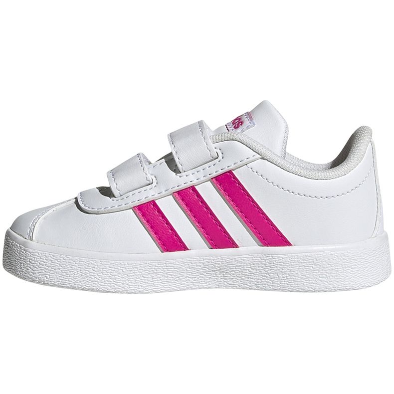 Zapatos para niños adidas Vl Court 2.0 Cmf blanco y rosa EG3890 rosado 1