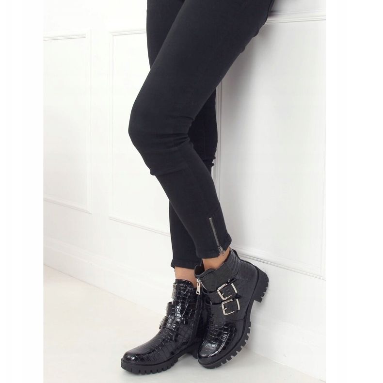 Botas de mujer en charol negro XJ-29 Black 1