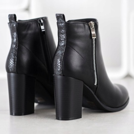Cm Paris Botas clásicas con cremallera decorativa. negro 3