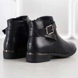 Anesia Paris Botas clásicas con hebilla negro 2