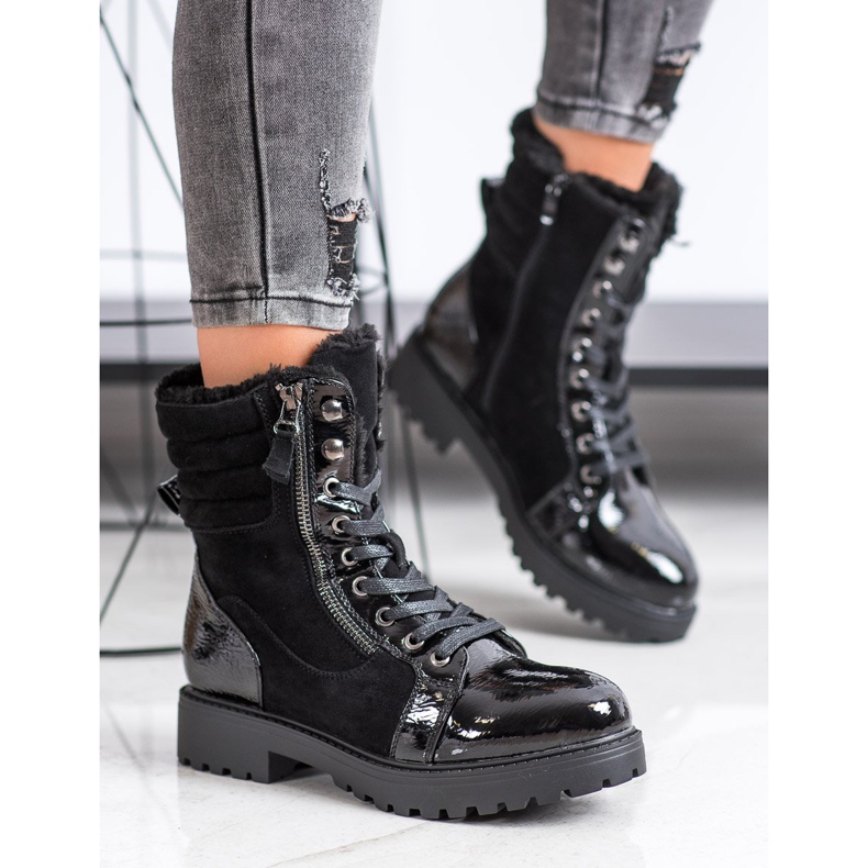 SHELOVET Tramperos con estilo con calentamiento negro 2