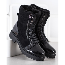 SHELOVET Tramperos con estilo con calentamiento negro 1 SHELOVET Tramperos con estilo con calentamiento negro 1