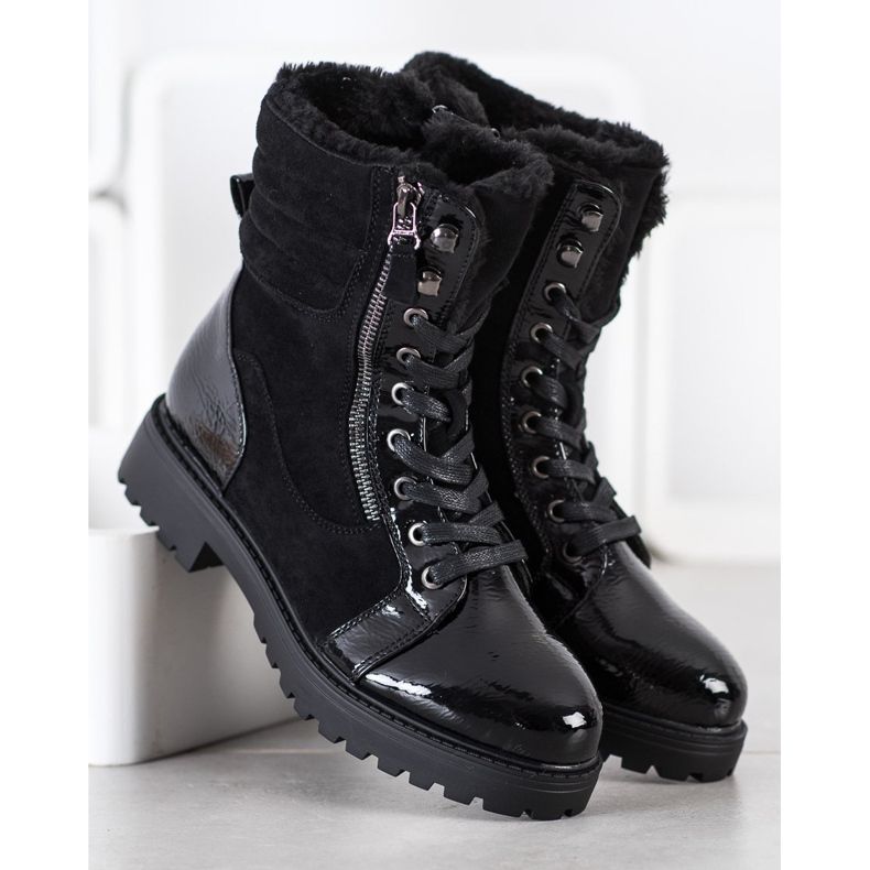 SHELOVET Tramperos con estilo con calentamiento negro 1