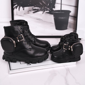 FRROCK Botas de invierno con riñonera Twinkle negra negro 7