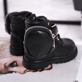 FRROCK Botas de invierno con riñonera Twinkle negra negro 4