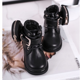 FRROCK Botas de invierno con riñonera Twinkle negra negro 5