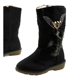 Botas térmicas infantiles Eilris para niñas negro 1 Botas térmicas infantiles Eilris para niñas negro 1