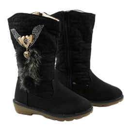 Botas térmicas infantiles Eilris para niñas negro 2 Botas térmicas infantiles Eilris para niñas negro 2