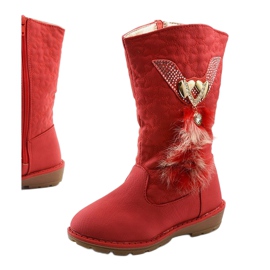 Botas térmicas infantiles Eilris para niñas rojo 1 Botas térmicas infantiles Eilris para niñas rojo 1