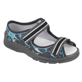 Calzado infantil befado 869Y143 negro azul gris 1