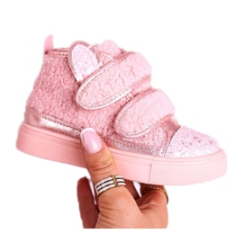 FRROCK Zapatillas para niños High Warm Pink Clifford rosado 4
