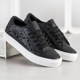 J. Star Zapatillas bajas con estrellas negro 4