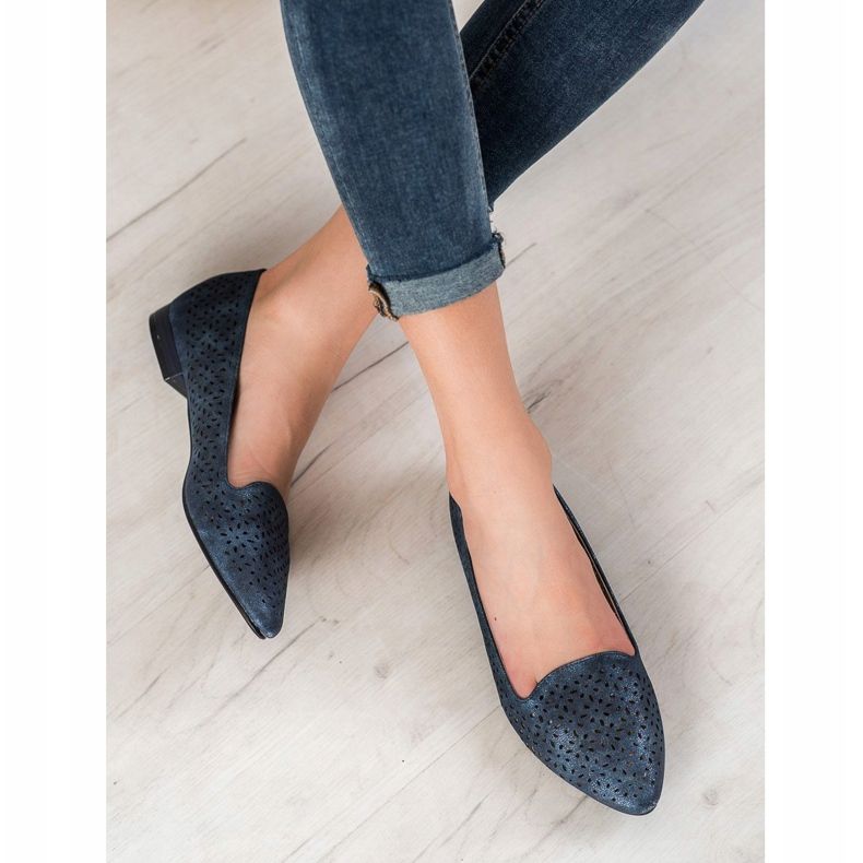 Goodin Bailarinas Con Efecto Holo azul marino azul 1