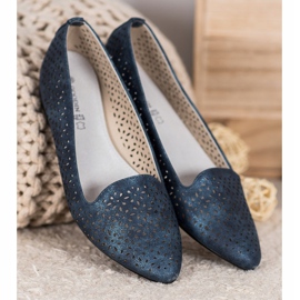 Goodin Bailarinas Con Efecto Holo azul marino azul 4