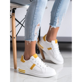Sweet Shoes Zapatillas blancas blanco amarillo 4