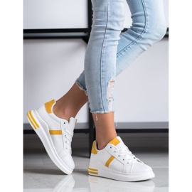 Sweet Shoes Zapatillas blancas blanco amarillo 3