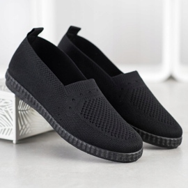 Via Giulia  Zapatillas sin cordones caladas negro 1
