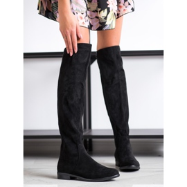 Sergio Leone Botas con empeine asimétrico negro 1 Sergio Leone Botas con empeine asimétrico negro 1