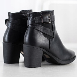 Queen Vivi Botas cómodas de tacón alto negro 1 Queen Vivi Botas cómodas de tacón alto negro 1
