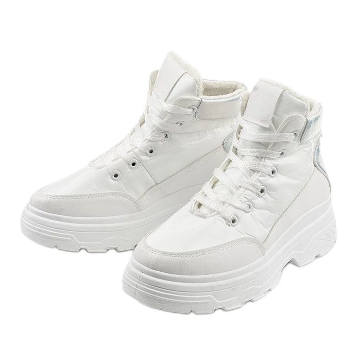 Botas deportivas aislantes blancas Ysleta blanco plata 2