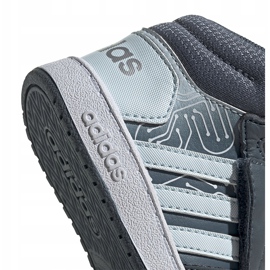 Zapatillas adidas Hoops Mid 2.0 I grises FW4925 para niños 3