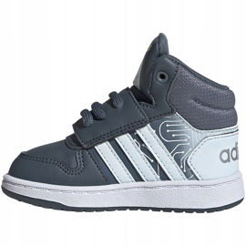 Zapatillas adidas Hoops Mid 2.0 I grises FW4925 para niños 1