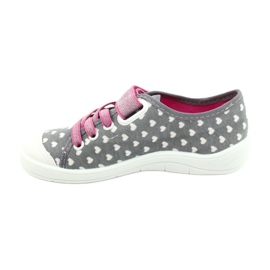 Calzado infantil befado 251X159 blanco rosado plata gris 2