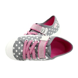 Calzado infantil befado 251X159 blanco rosado plata gris 5