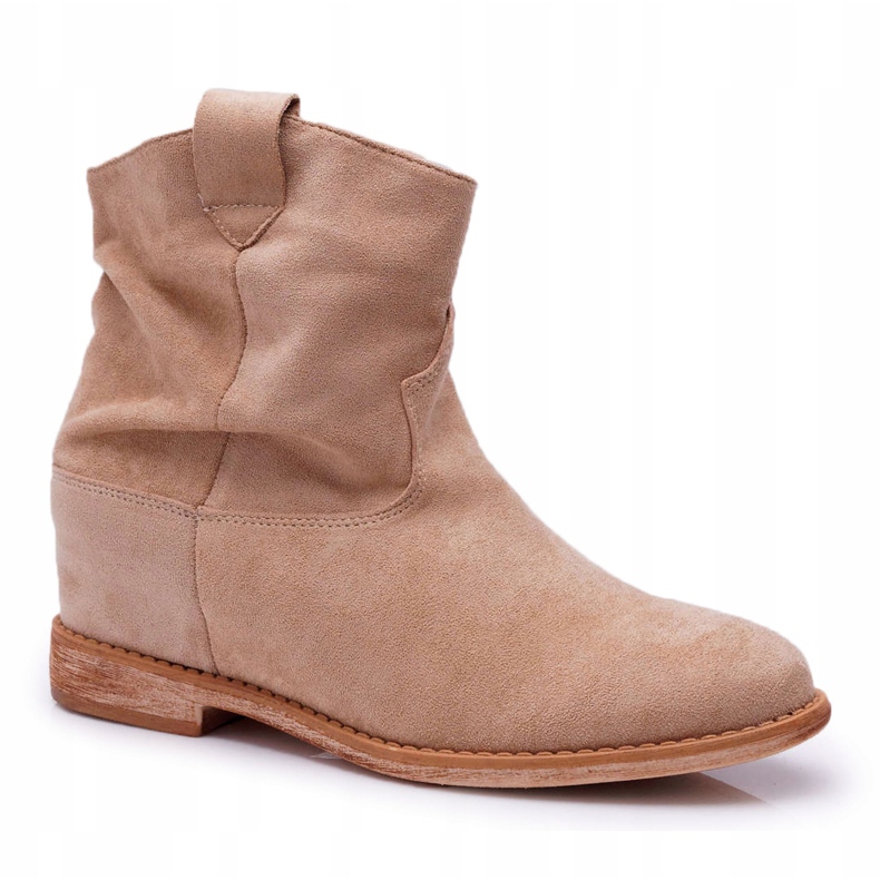 MSMG Botines de Mujer Beige Ellen 4