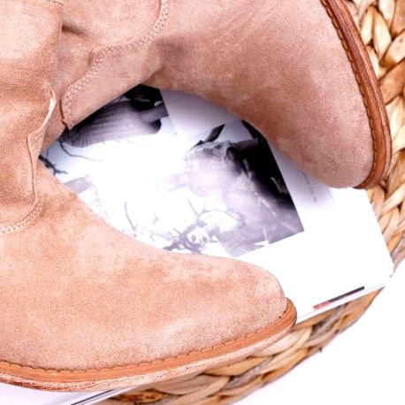 MSMG Botines de Mujer Beige Ellen 3