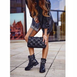 Botas de Mujer Trabajadoras con Perlas Negro Oasis 5