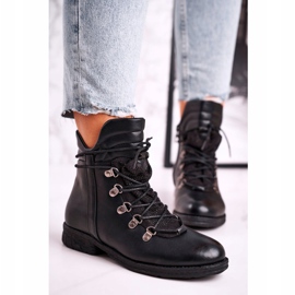 Botas cálidas negras para mujer con gisele de zirconia cúbica negro 3