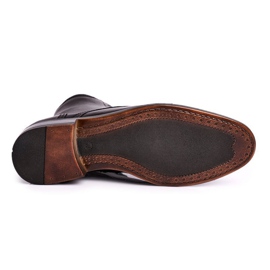 KENT Botines de piel hombre Bruno negro 3