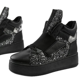 Botas negras con aislamiento de Hentevar negro plata 1