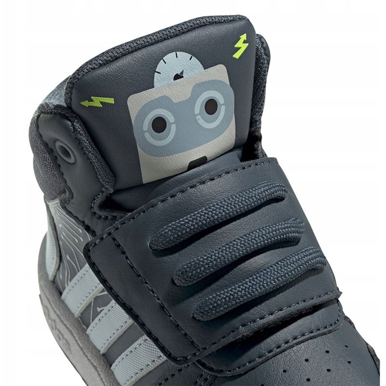 Zapatillas Adidas Hoops Mid 2.0 I Jr FW4925 blanco gris 2